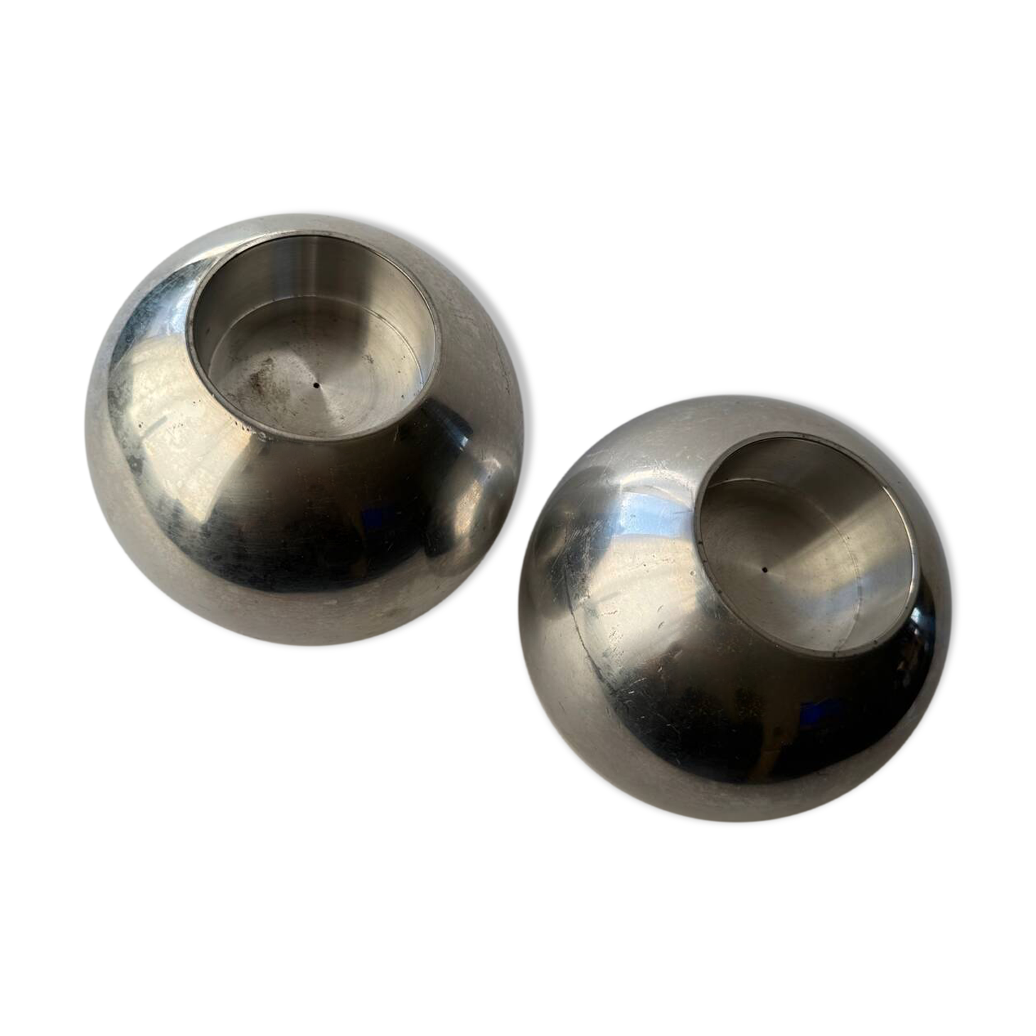 Pair of XL Vintage IKEA Nässjö candle holder designed by Ehlén Johanss