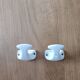 Pair of vintage porcelain coat hooks