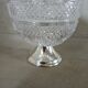 Sucrier ancien en verre + métal 