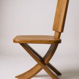 Set of 4 Pierre Chapo chairs from Seltz - 1960s/1970s