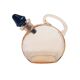 Art Deco carafe from Hortensja Glassworks, Poland, 1930s