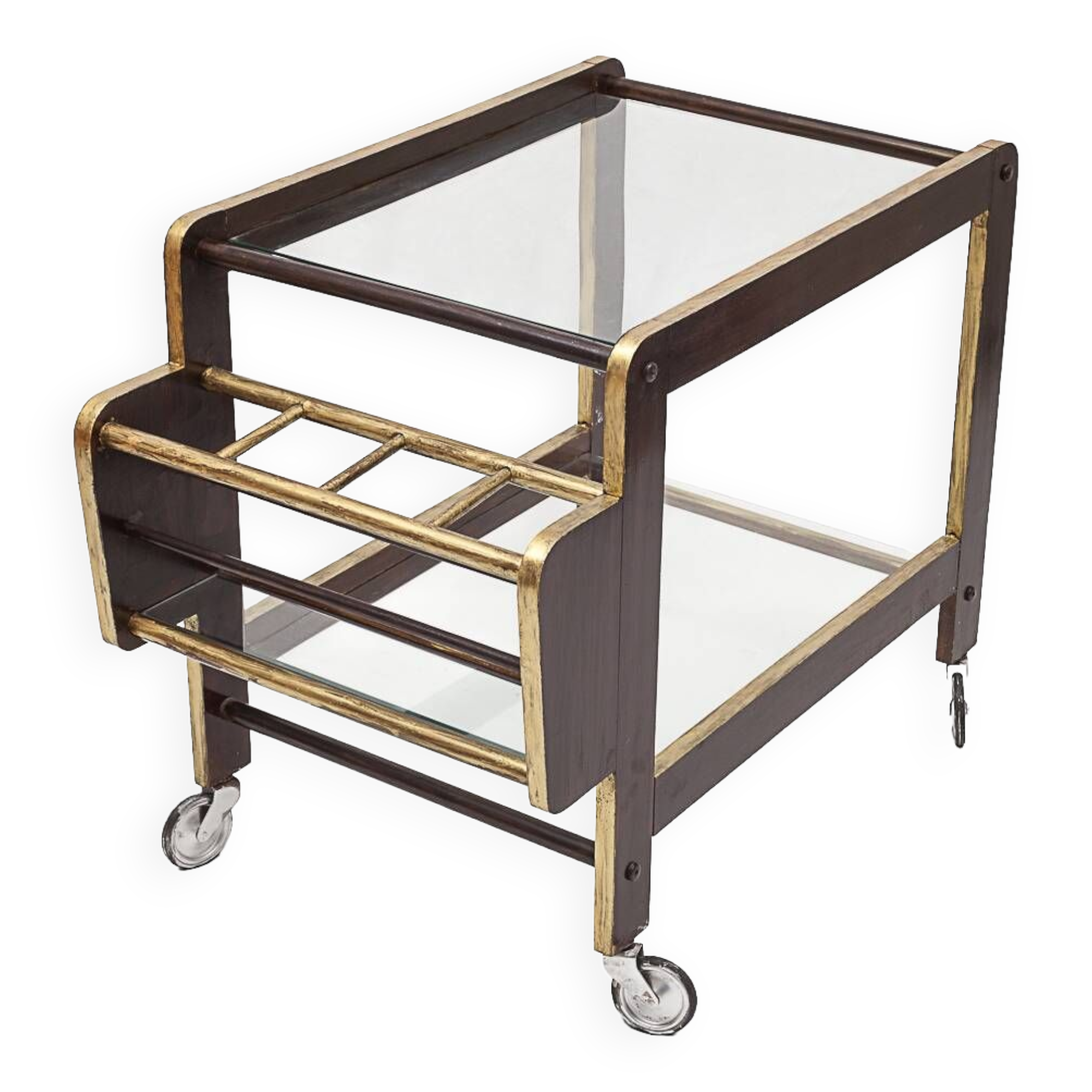 Vintage trolley on wheels