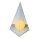 Pyramid & Glass Sphere Table Lamp By Harco Loor For Harco Loor Design, The Netherlands 1980S
