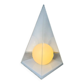 Pyramid & Glass Sphere Table Lamp By Harco Loor For Harco Loor Design, The Netherlands 1980S