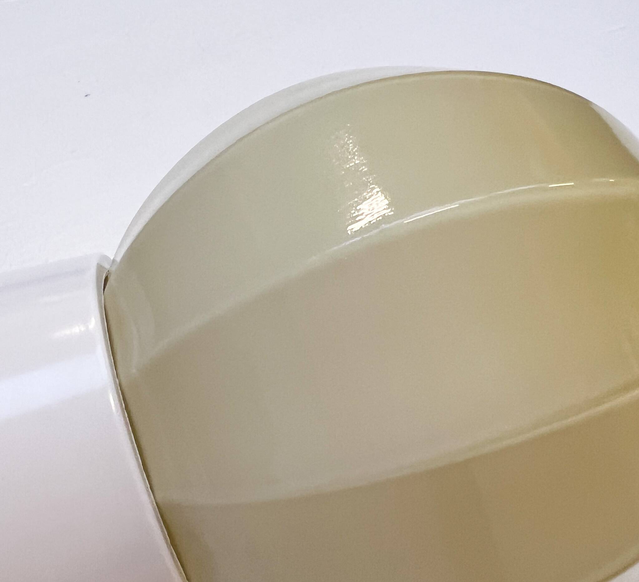 Beige Art Deco plafonnière van Thabur, 1940’s