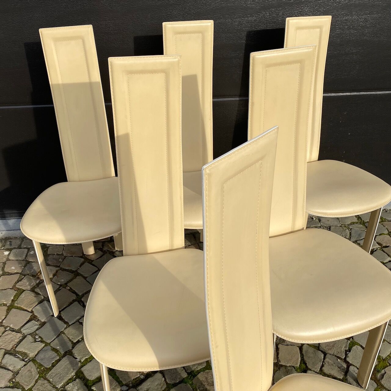 Set of 6 Quia chairs - Elana B model - beige