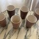 6 Vintage vallauris ceramic orangeade cups