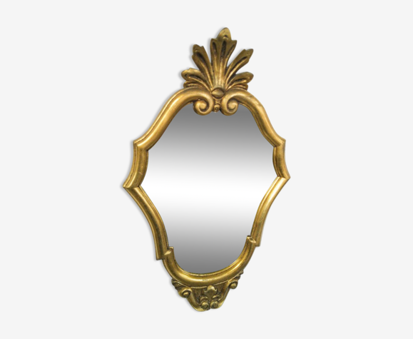 Miroir baroque doré 50x30cm
