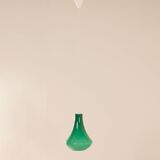 Lampe à Suspension française en Verre Opalin Vert, 1960s