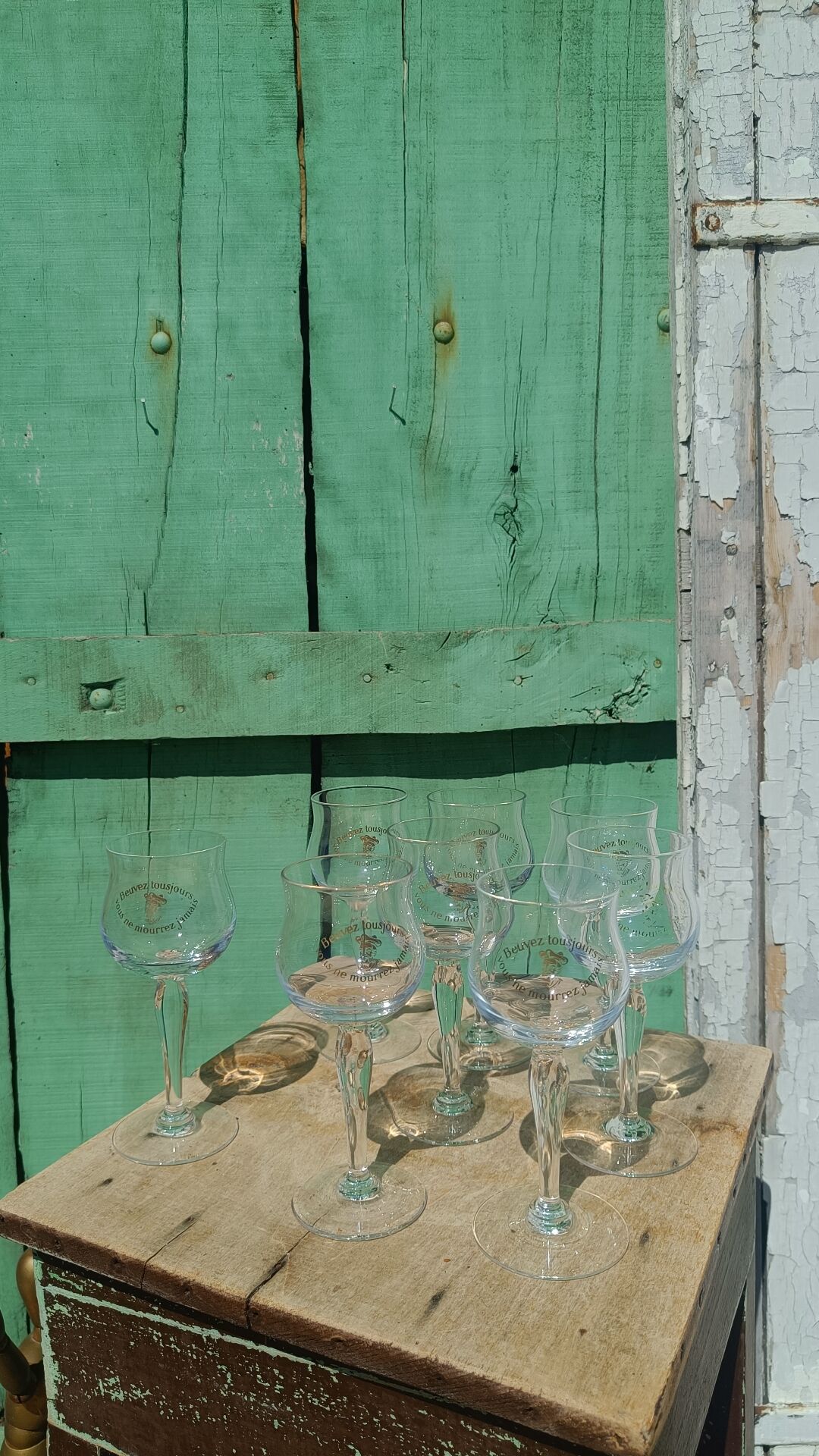 Chinon Rabelaisian glasses – Touraine – vintage glassware