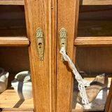 Vitrine art déco bois brut