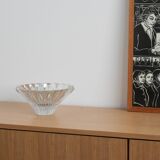 Glass bowl, Finnish design, 1970s, manufactured by Riihimäen Lasi