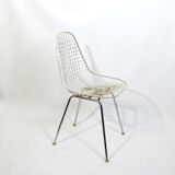 Pair of DKX 1 Wire Chairs by Charles & Ray Eames, Herman Miller, 1952