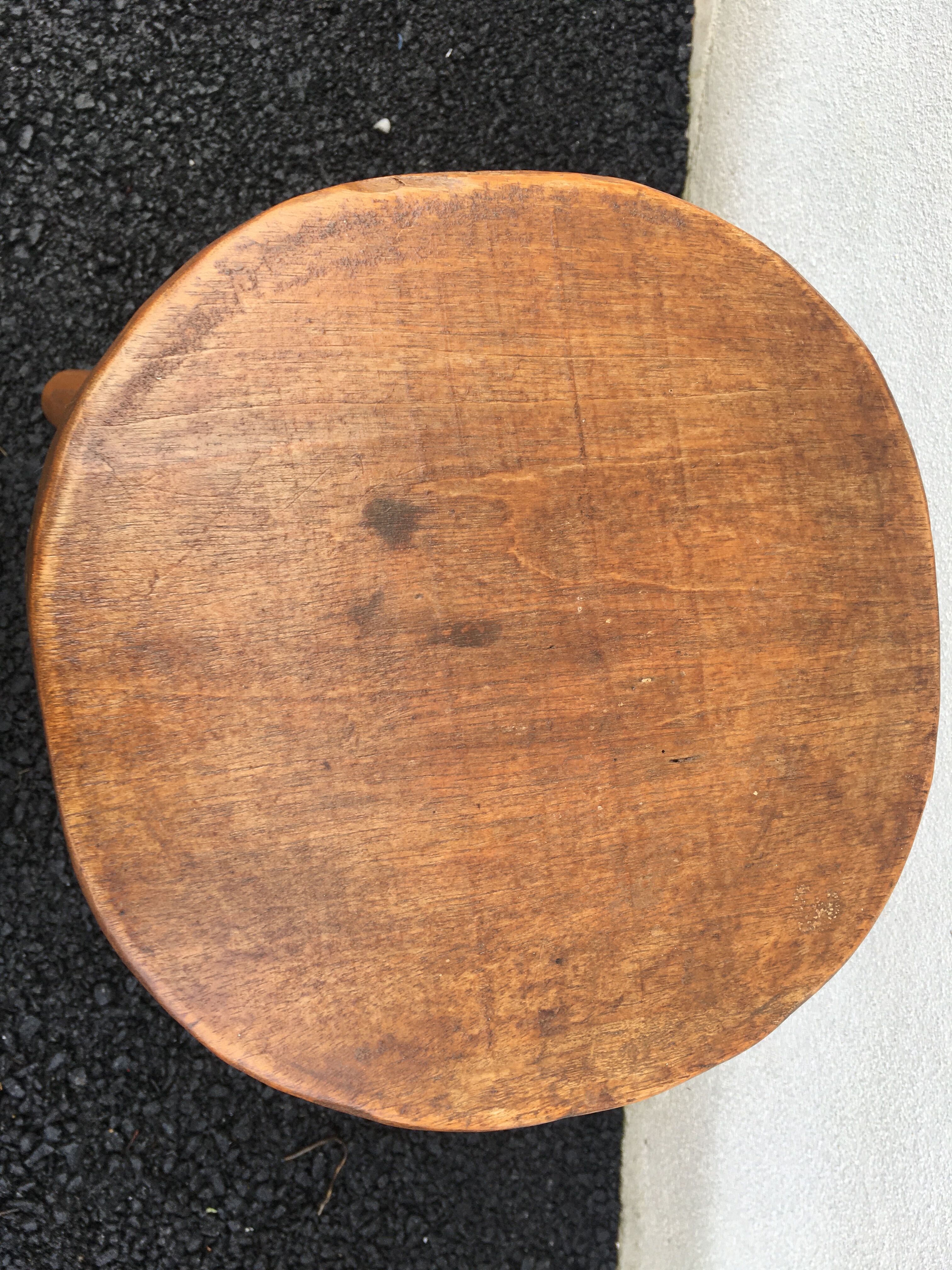 Brutalist tripod stool