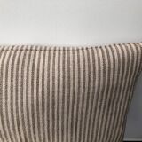 Striped linen cushion 70 X 28cm