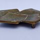 Vintage solid brass catchall tray "Four Aces" playing cards - 1950s