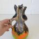 Vintage Wabi Sabi Ceramic Vase: West Germany 1970s Walther Gerhards
