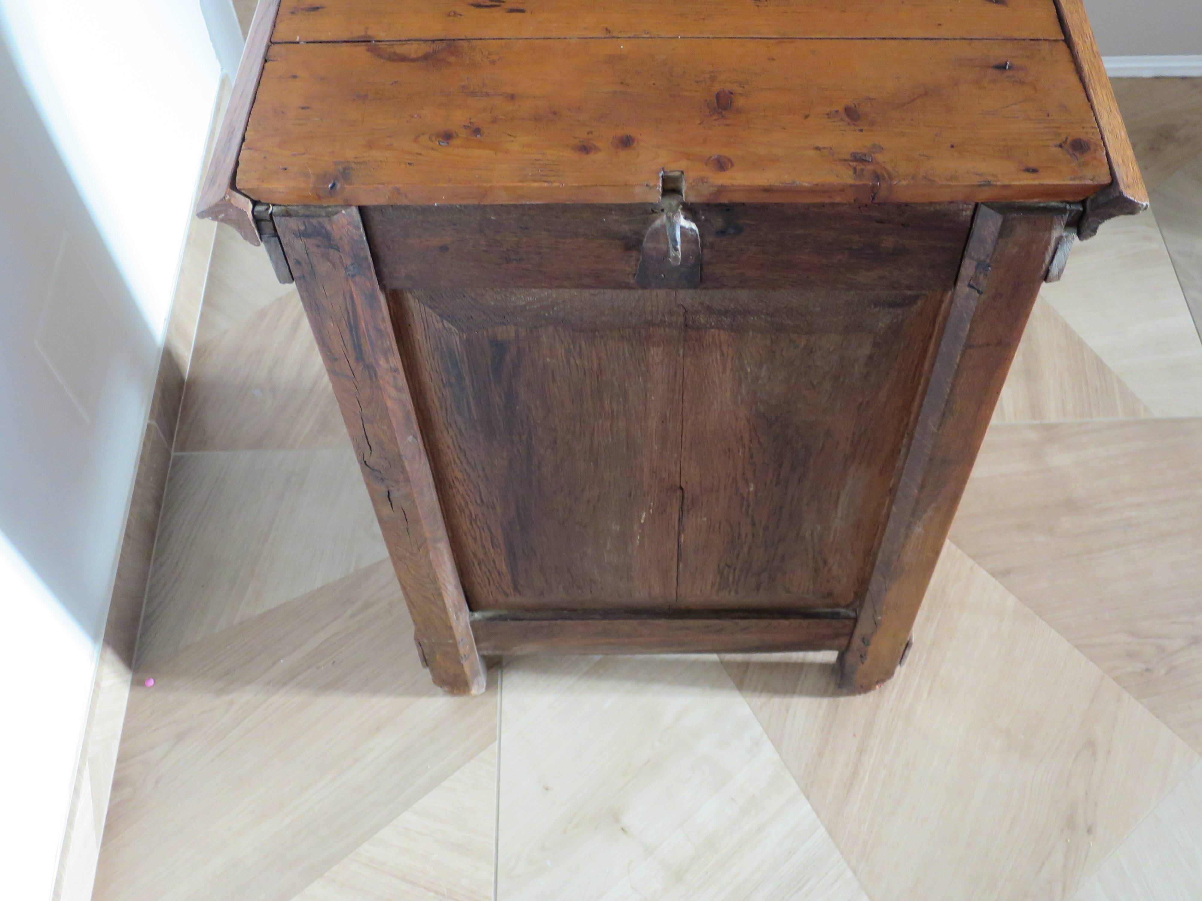 Jam cupboard - small sideboard - light oak stain - Directoire style