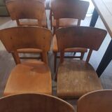 Set of 10 Thonet bistro chairs