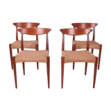 Danish Dining Chairs by Arne Hovmand-Olsen for Mogens Kold, 1960s, Set of 4