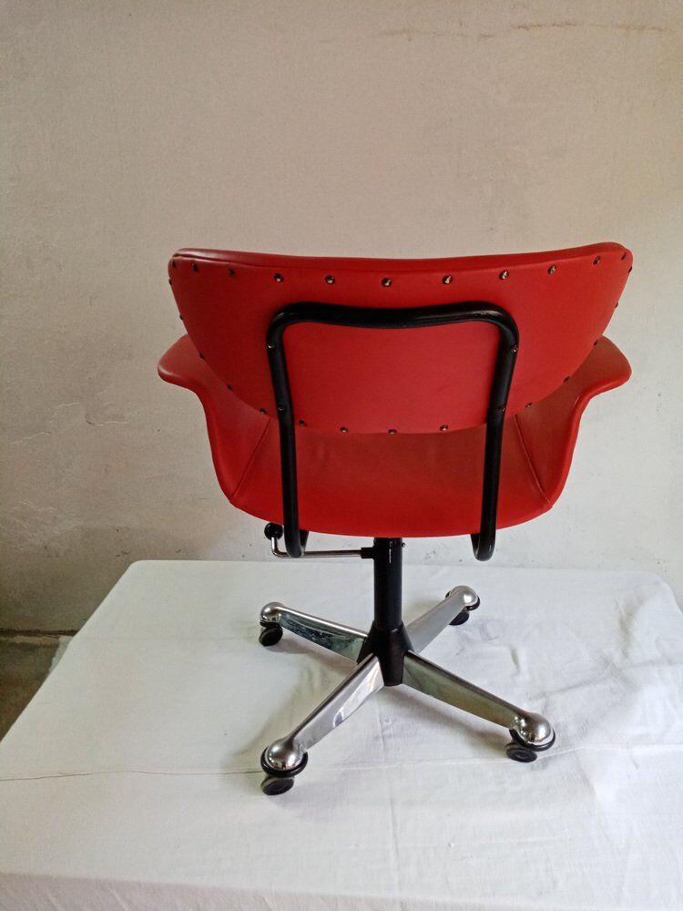 Chaise de bureau attribuée à Gastone Rinaldi pour Rima, années 1960.