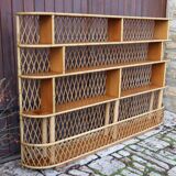 Large rattan bookcase