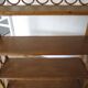 Wooden and rattan bookcase, 1970s-1980s