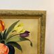 Oil painting of tulips signed Titus.