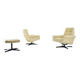 Paire de Fauteuils, Tabouret par Morávek a Munzar, 1968