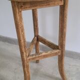 Old solid oak plant stand