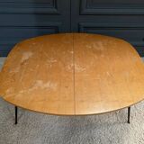 Scandinavian transformable coffee table by Smorrebrod tubular base