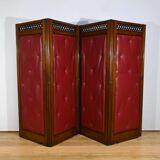 Four-Panel Mahogany Screen – First Part 20th Century