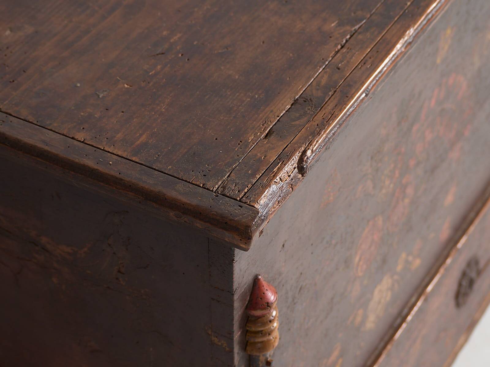 Antique storage trunk dated 1861 #23