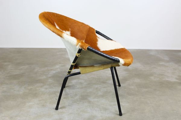 Leather balloon chair 1950