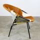 Chaise ballon en cuir 1950