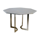 Chrome steel table and glass tray, France, circa 1970