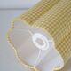Flower-shaped lampshade Flora "mini yellow check"