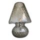 Smoked Fumé Glass Table Lamp in Murano Style with Diamond-Processed “Ballot”