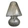 Smoked Fumé Glass Table Lamp in Murano Style with Diamond-Processed “Ballot”