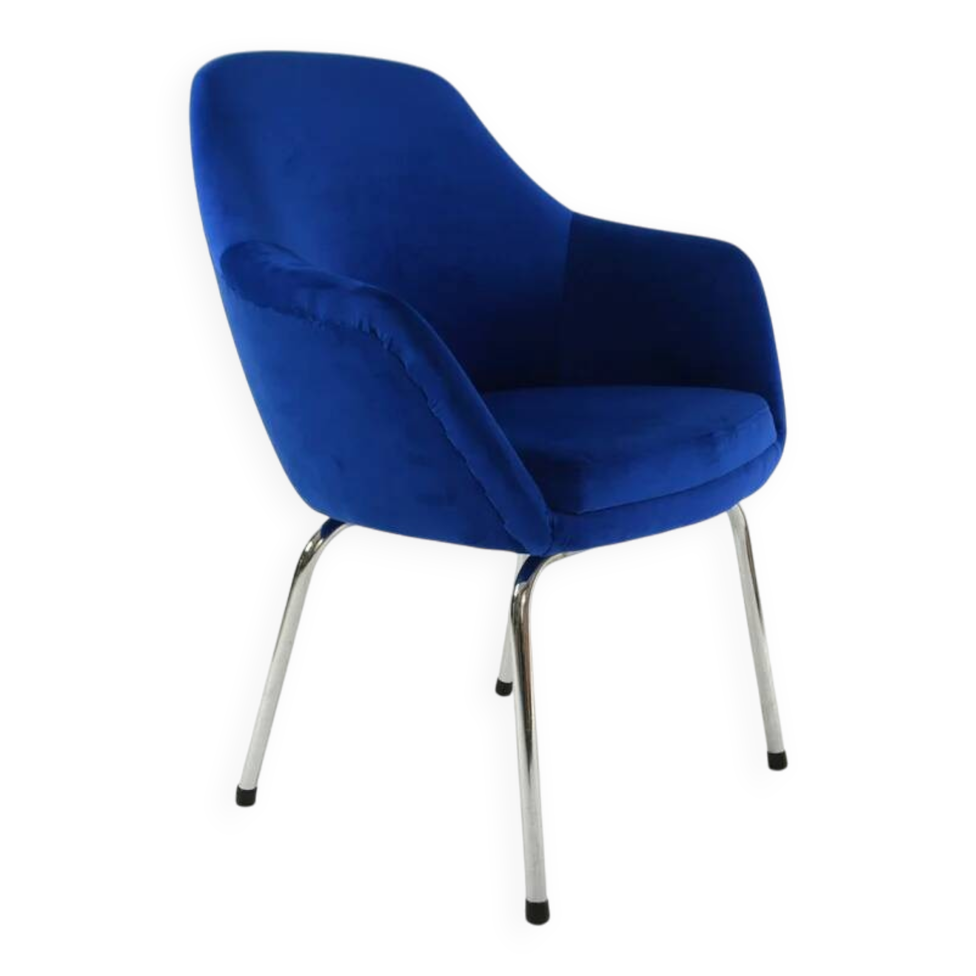 Royal blue shell chair