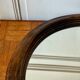 Minimalist round wooden mirror