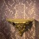 Baroque vintage gold wall-mounted console/table.