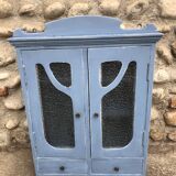 Pastel patinated medicine cabinet