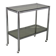 Mid-century smoked glass serving cart, Italy, 1970s