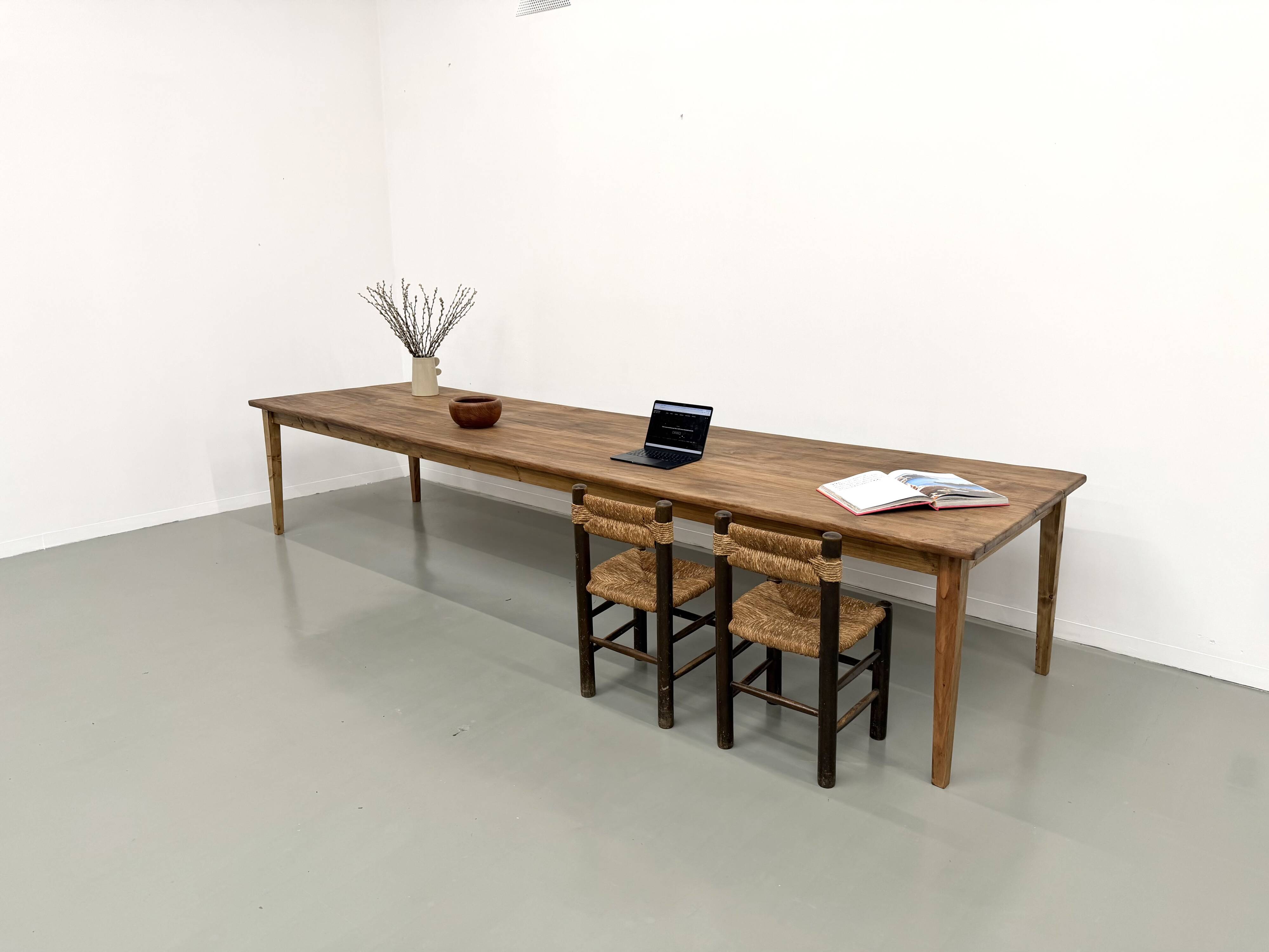 Large XXL Farm Table 4 Metres in Solid Chestnut