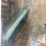 Tableau aquarelle époque Art Déco