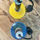 Mid century lamp / Danish lamp shade / 1960's / art deco lamp