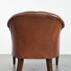 Chesterfield club armchair made of cowhide leather in English style