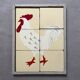 Wooden puzzle frame from the 30s/40s representing a rooster