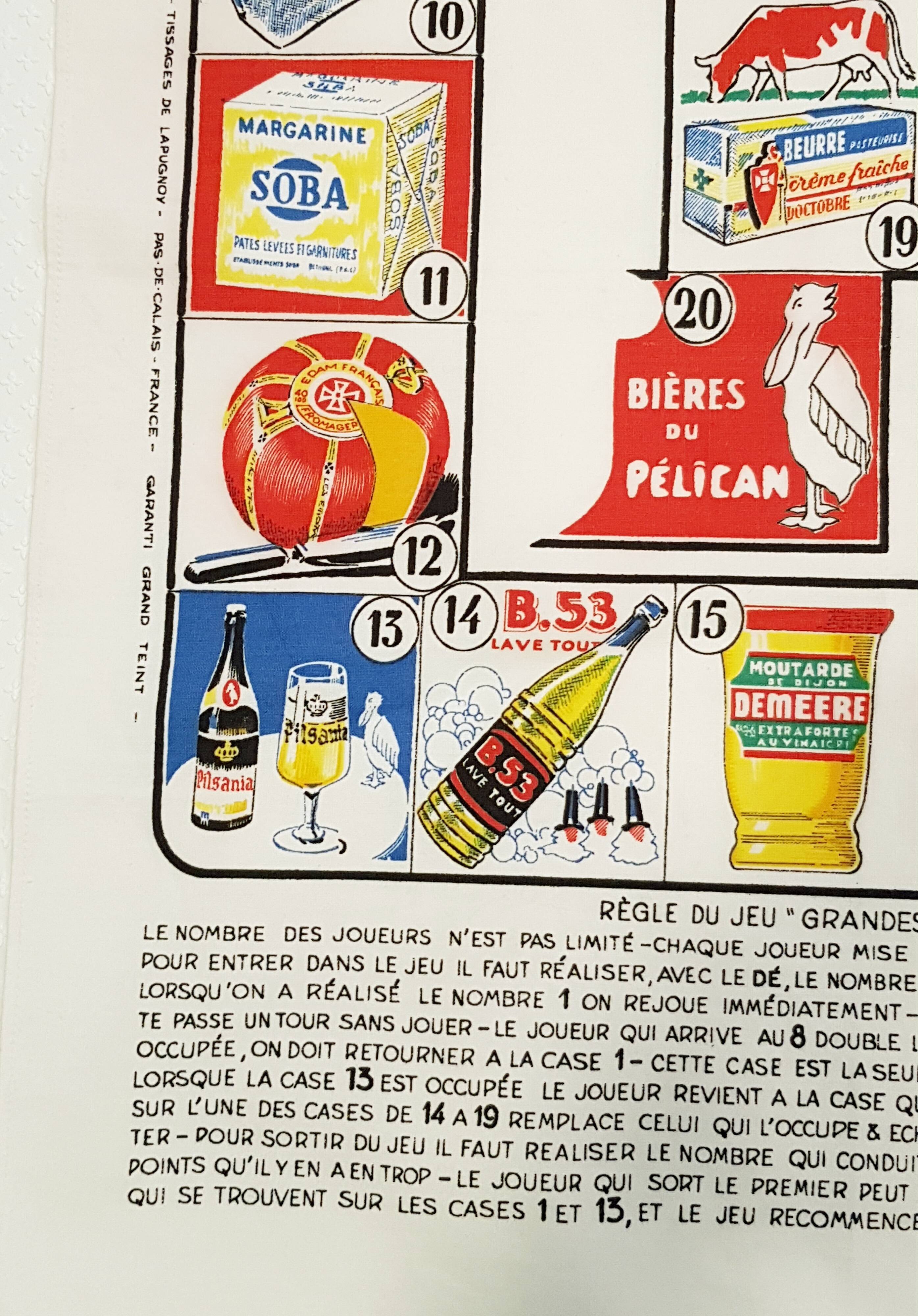 Vintage publicity teatowel